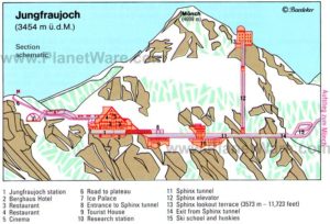 Jungfruajoch Map